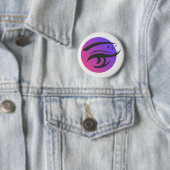 Eye Lashes Make-up Artist Logo Ronde Button (In situ)