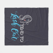 Eye Lashes Makeup Artist Funny Gag Fleece Deken (Voorkant (Horizontaal))