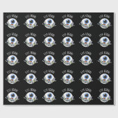 Eye-loha Funny Eye Pun Dark BG Cadeaupapier (Vlak)