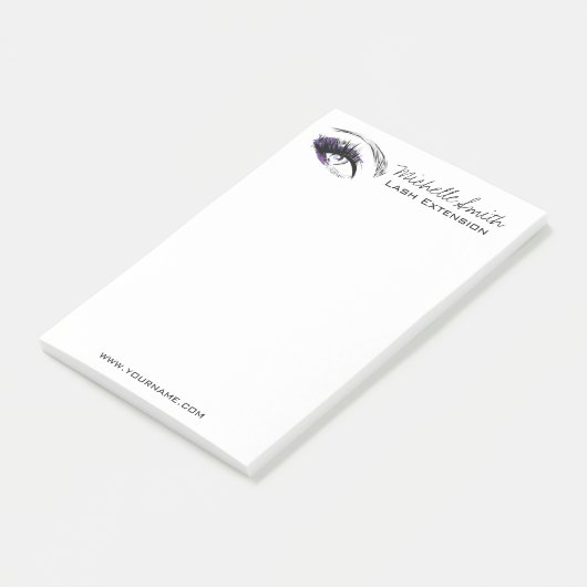 Eye long eyelashes Lash-uitbreidingspictogram Post-it® Notes (Schuin)