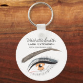 Eye long eyelashes Lash-uitbreidingspictogram Sleutelhanger (Voorkant)