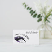 Eye long eyelashes Lash-uitbreidingspictogram Visitekaartje (Staand voorkant)
