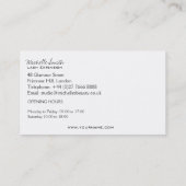 Eye long eyelashes Lash-uitbreidingspictogram Visitekaartje (Achterkant)