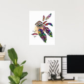 EYE Love FEATHERS Fantasy Art 18x24 Poster (Thuiskantoor)