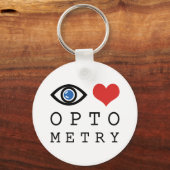 Eye Love Heart Optometry - Optometrist Eye Chart Sleutelhanger (Voorkant)