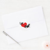 EYE LOVE KaC STicky Ronde Sticker (Envelop)