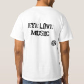 Eye Love Music Family Crest T-shirt (Achterkant)