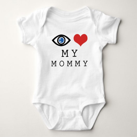 Eye Love My Mommy Maatwerk Romper (Voorkant)