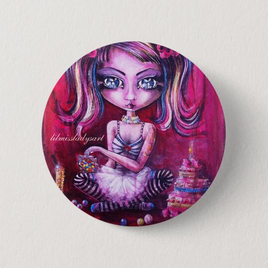 Eye Love Sweets Ronde Button 5,7 Cm (Voorkant)