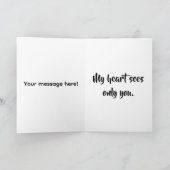 Eye Love U Valentijnsdag Kaart (Binnen)