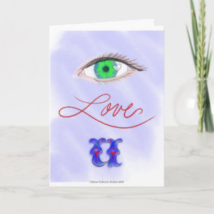 Eye Love U Valentijnsdag Kaart
