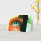 Eye Miss You Wenskaart Kaart (Gele Bloem)