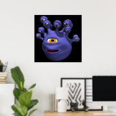 Eye Monster Poster (Thuiskantoor)