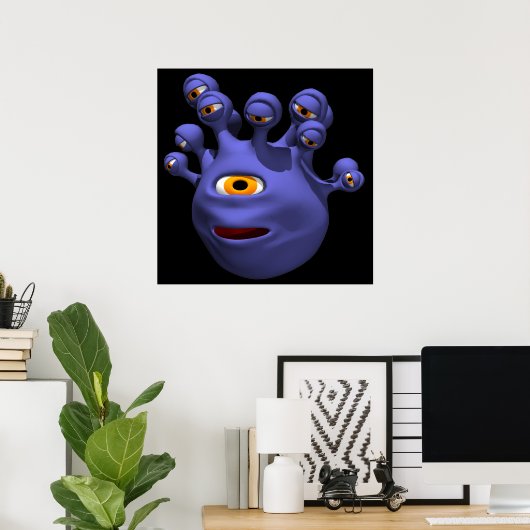 Eye Monster Poster (Thuiskantoor)