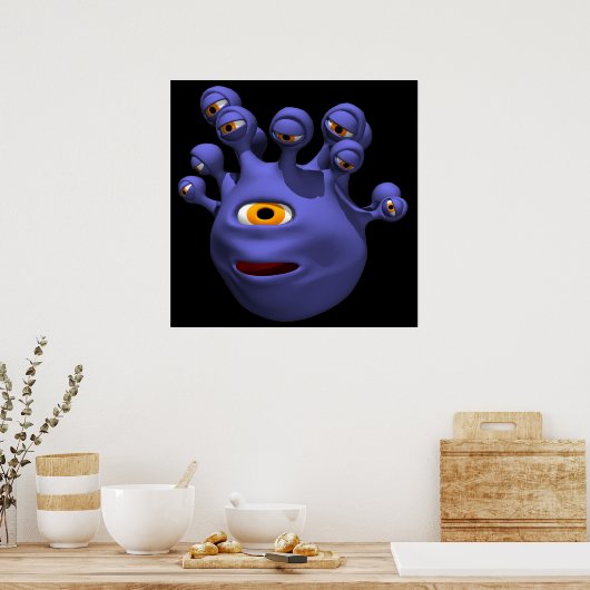 Eye Monster Poster (Keuken)