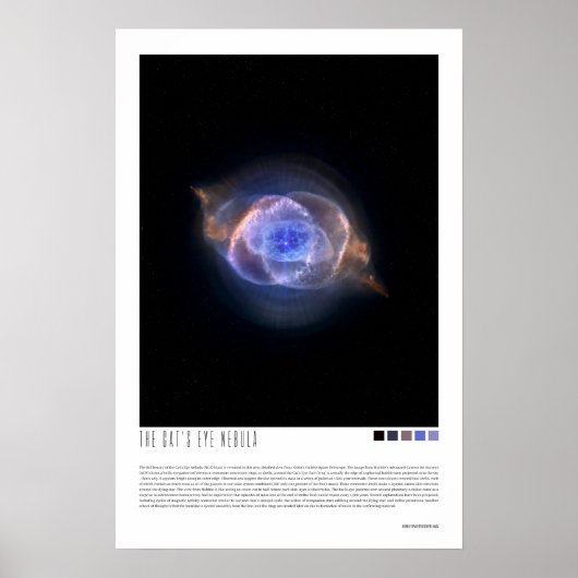 Eye Nebula van de kat (NGC 6543) Poster (Voorkant)