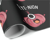Eye-nion Funny Onion Pun Dark BG Cadeaupapier (Rol Hoek)