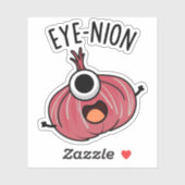 Eye-nion Funny Onion Pun Sticker (Vel)