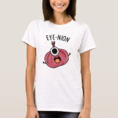 Eye-nion Funny Onion Pun T-shirt (Voorkant)
