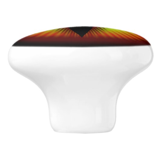 Eye of a dragon keramische knop (Zijkant)