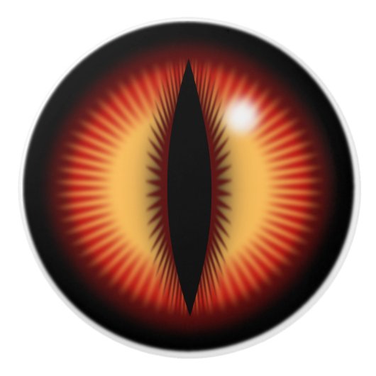Eye of a dragon keramische knop (Voorkant)