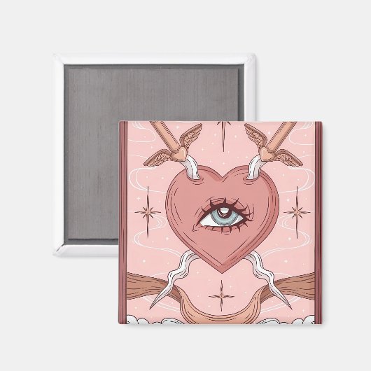 Eye of heart  magneet (Voorkant / Achterkant)