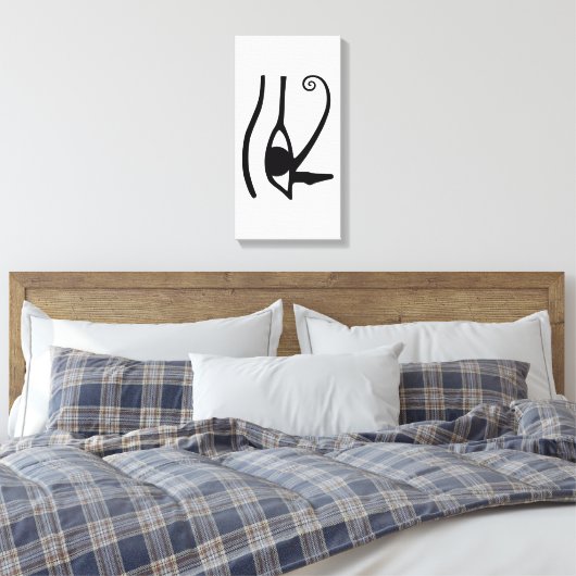 Eye of Horus – Anch – Lebensschlüssel –Hieroglyphs Canvas Afdruk (Insitu (Slaapkamer))
