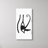 Eye of Horus – Anch – Lebensschlüssel –Hieroglyphs Canvas Afdruk (Voorkant)