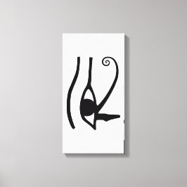 Eye of Horus – Anch – Lebensschlüssel –Hieroglyphs Canvas Afdruk
