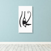 Eye of Horus – Anch – Lebensschlüssel –Hieroglyphs Canvas Afdruk (Insitu (Houten vloer))