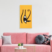 Eye of Horus – Anch – Lebensschlüssel –Hieroglyphs Canvas Afdruk (Insitu (Woonkamer))