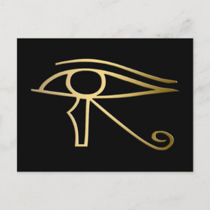 Eye of Horus Egyptian symbol Briefkaart