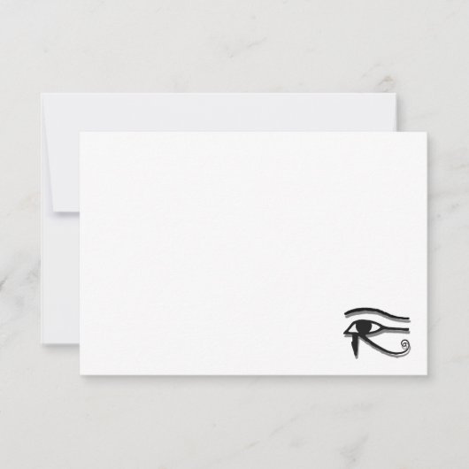 Eye Of Horus Egyptian Symbol Custom Blank Notitiekaartje (Voorkant)