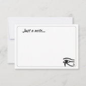 Eye Of Horus Egyptian Symbol Custom Just a Note Notitiekaartje (Voorkant)