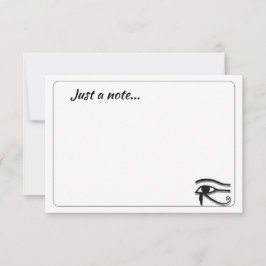 Eye Of Horus Egyptian Symbol Custom Just a Note Notitiekaartje