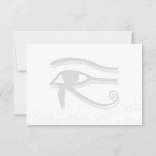 Eye Of Horus Egyptian Symbol Custom Lined Monogram Notitiekaartje (Achterkant)