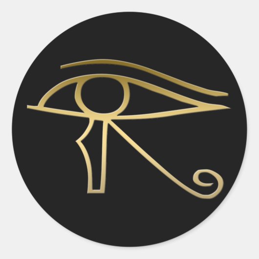 Eye of Horus Egyptian symbol Ronde Sticker (Voorkant)