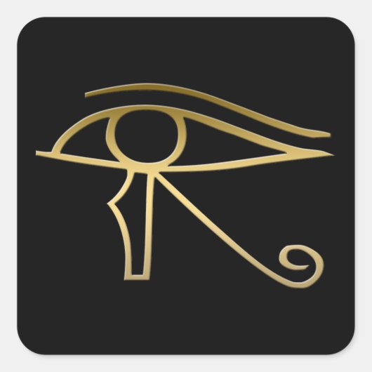Eye of Horus Egyptian symbol Vierkante Sticker (Voorkant)