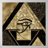 Eye of Horus - Golden Ratio Poster (Voorkant)