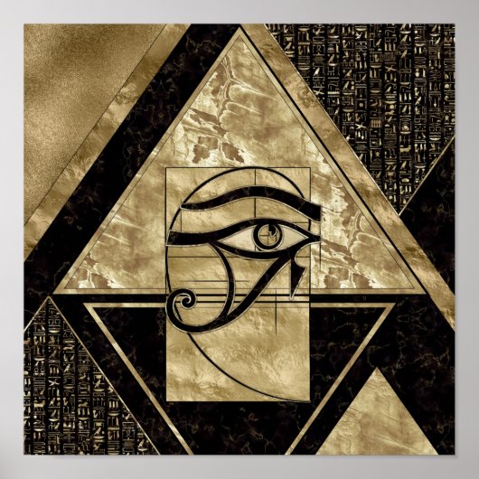 Eye of Horus - Golden Ratio Poster (Voorkant)