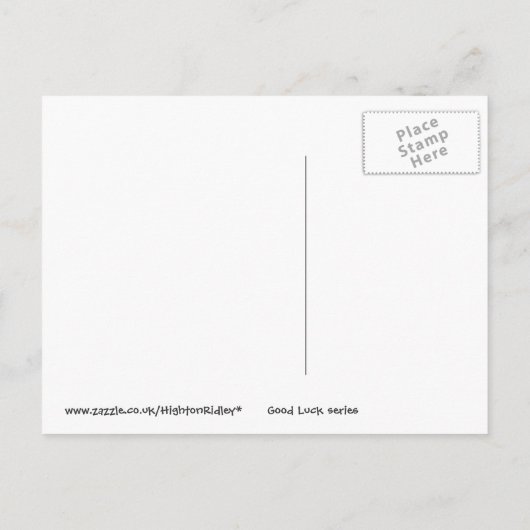 Eye of Horus Good Luck briefkaart (Achterkant)