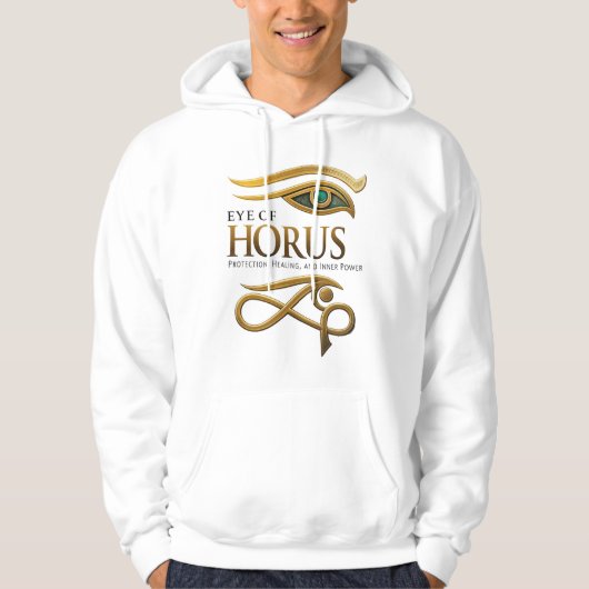 Eye of Horus Hoodie – Ancient Egyptian Symbol (Voorkant)