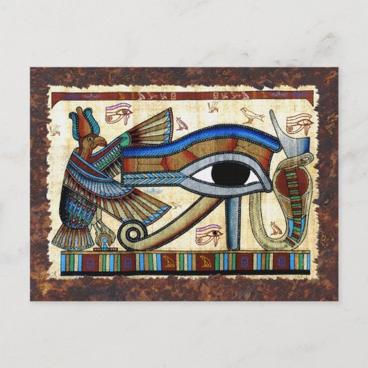 EYE OF HORUS Oud-Egyptisch Briefkaart (Voorkant)