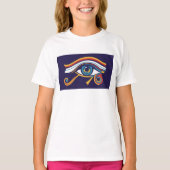  Eye of Horus Princess Tee – Girls' Protective Egy T-shirt (Voorkant)