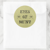Eye of Newt Label Halloween Snoep Bar Tekenen (Tas)