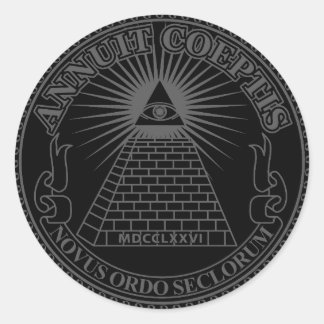 Eye of Providence 2 Ronde Sticker