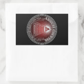 Eye of Providence 4 Rechthoekige Sticker (Tas)