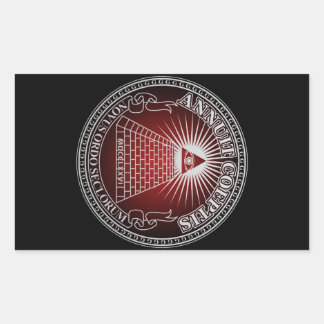 Eye of Providence 4 Rechthoekige Sticker