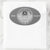 Eye of Providence Ovale Sticker (Tas)