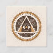 Eye Of Providence Protection Pass Along Cards Contactkaartje (Voorkant)